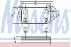 Termoflot radiator ulei VOLVO S40 II (MS) NISSENS 90676 foto