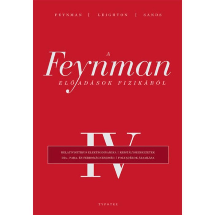 A Feynman-előad&aacute;sok fizik&aacute;b&oacute;l IV. - Richard P. Feynman