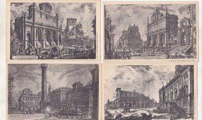 bnk cp Lot 24 cp necirculate - A Vincent Paris copii dupa gravuri Piranesi - Italia foto
