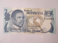 Botswana 2 Pula 1982 in stare foarte buna foto