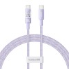CABLU alimentare si date Baseus Gem, Fast Charging Data Cable pt. smartphone, USB Type-C la USB Type-C 100W, 2m, mov &quot;P10373000511-01&quot; (timbru verde 0