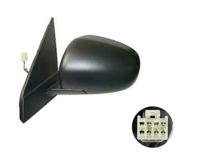 Oglinda usa exterioara Suzuki Vitara, 03.2015-, partea Stanga, reglare electrica; grunduit; incalzit; sticla convexa; geam cromat; 8 gauri / 5 pini, foto