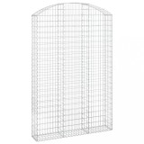 Cumpara ieftin Cos gabion arcuit, 150x30x220/240 cm, fier galvanizat