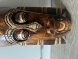 Sculptura veche lemn, masca Africana
