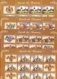 CASTELE DIN ROMANIA,SET MINICOLI,2008,Lp.1811e,MNH,ROMANIA., Arhitectura, Nestampilat