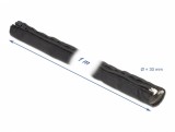 Organizator cabluri cu fermoar rezistent la caldura 1m x 30mm Negru, Delock 20848