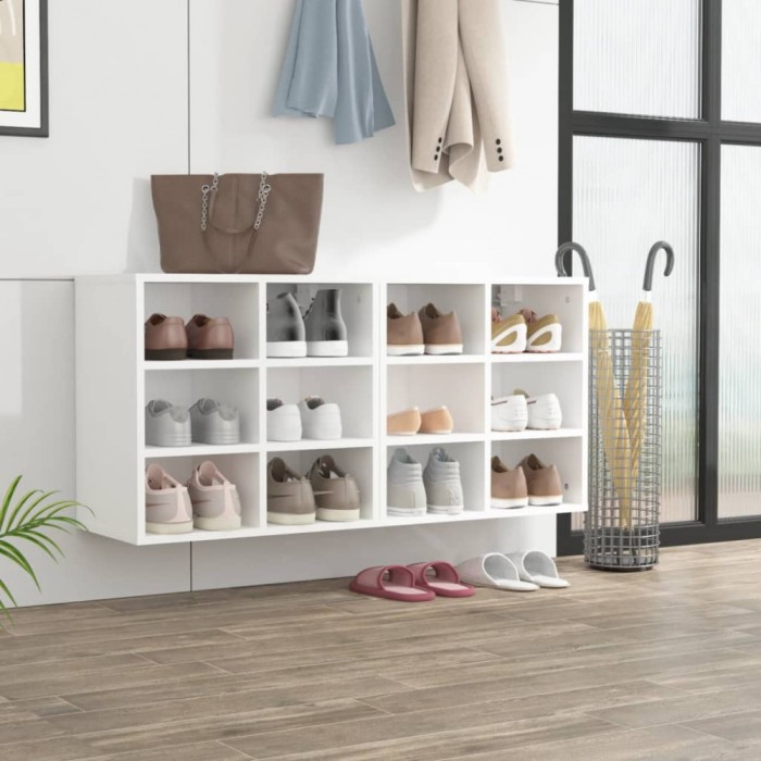 vidaXL Pantofare, 2 buc., alb, 52,5x30x50 cm 808685