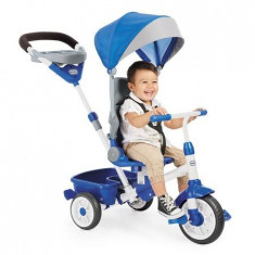 Tricicleta pentru copii Little Tikes Perfect Fit 4 in 1 Albastra foto