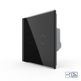 Cumpara ieftin Intrerupator dublu cap scara wireless cu touch LIVOLO, negru