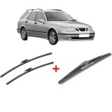 Cumpara ieftin Set 3 stergatoare SAAB 9-5 Estate (YS3E) 1998 - 2009, pentru parbriz si luneta, Bosch Twin