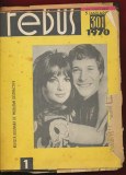 Revista Rebus 1970 - apariţie bilunară. Legate şi copertate, parţial completate.