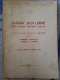 Sintaxa Limbii Latine- Barbu, 1946