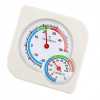 Termometru / higrometru analog , Zola®, de la -20 la +50 grade Celsius , 7.5x1.3 cm, alb