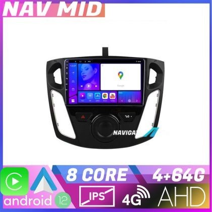 Navigatie Ford Focus 3 KIT 150 EDOTEC-LITE Android Ecran 720P Octa Core 4 64 Carplay CarStore Technology
