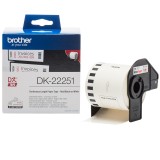 Banda Continua Hartie Original Brother B&amp;amp;R on White, DK22251, pentru VC-500W, 62mm x 5m, incl.TV 0 RON, &quot;DK22251&quot;
