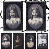 Set de 4 tablouri pentru Halloween Sunshine Smile, PVC, negru, 22 x 28 cm