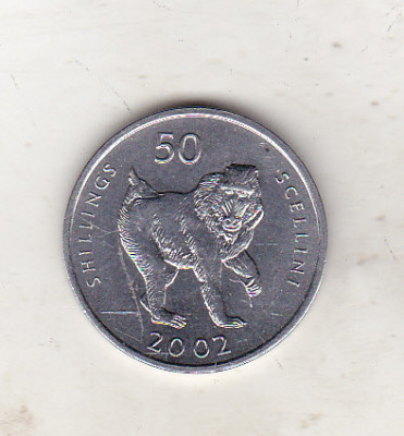 bnk mnd Somalia 50 shillings 2002 unc , maimuta foto
