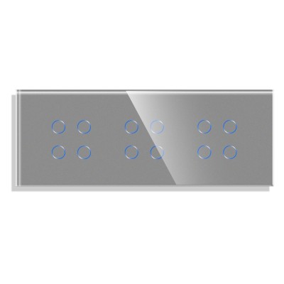 Panou 3 Intrerupatoare Cvadruple cu Touch din Sticla LUXION SmartElectro IntelligentHouse foto