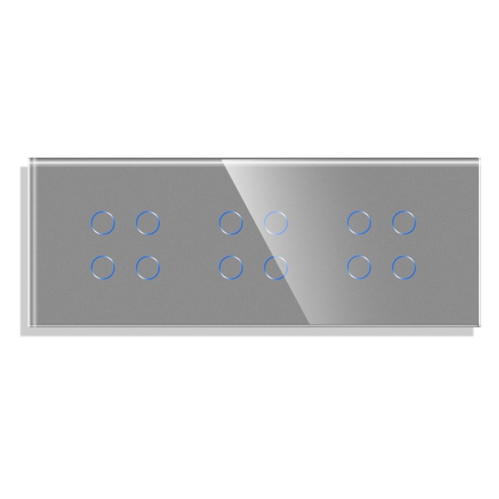 Panou 3 Intrerupatoare Cvadruple cu Touch din Sticla LUXION SmartElectro IntelligentHouse
