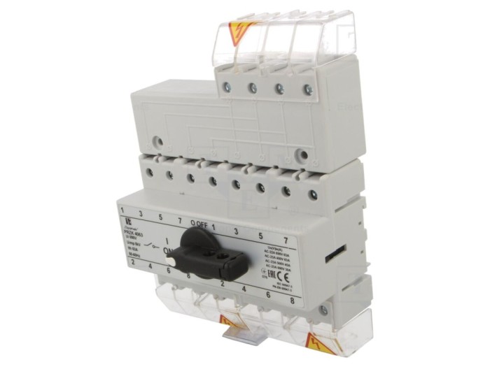 Comutator rețea-generator 4 poli 63A