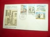 FDC Cipru 1973 - Arhitectura , cu serie 4 val.