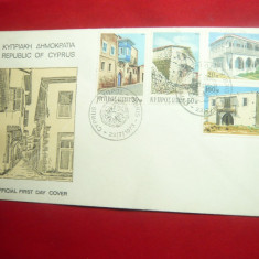 FDC Cipru 1973 - Arhitectura , cu serie 4 val.