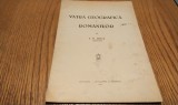 VATRA GEOGRAFICA A ROMANILOR - I. V. Luca - Tipografia B. Saidman, Botosani, 1941, 27 p.