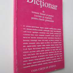 Dictionar de termeni literari si poetici pentru clasele gimnaziale - Al. Hancu