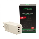 Cumpara ieftin Incarcator Patona Premium GaN Fast Charger 100W PD QC 3.0 2xUSB-C 1xUSB-A - 2647