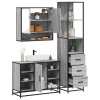 VidaXL Set de mobilier de baie 3 piese Lemn greșit Sonoma 3301183