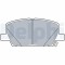 DELPHI LP3482 set placute frana,frana disc