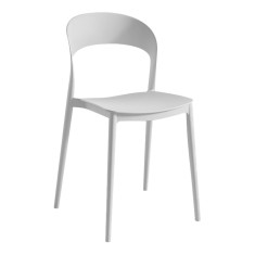Scaun stivuibil plastic alb Radana 44x47x77 cm
