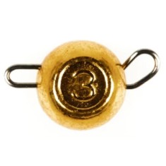 Jig Ball Cheburashka Lucky John Tungsten Gold, 7g, 2buc/pac foto