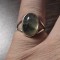 Inel vintage argint cu agata moss