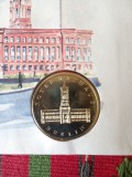 Moneda 5 Mărci 1987 UNC DDR ( 750 de ani de la &icirc;nființarea Berlinului ) N.2 Plic numismatic și filatelic