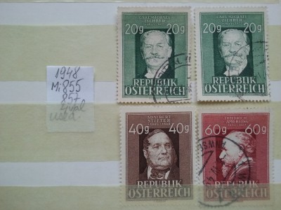 1948- Austria-Mi855-857-c.set-4 val.-st. foto