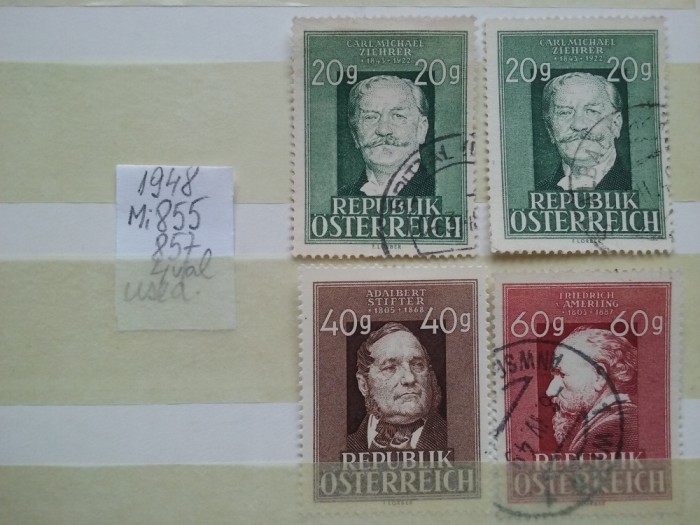 1948- Austria-Mi855-857-c.set-4 val.-st.