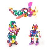 Clixo&reg; joc magnetic de construit - Super Curcubeu (60 piese)