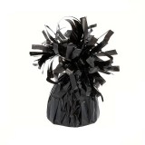 Greutate pentru baloane cu heliu, flippy, din folie cu franjuri, 170g, 13 x 5 x 3 cm, negru