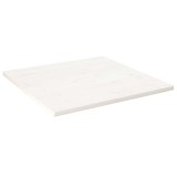 Cumpara ieftin Blat de masă, alb, 80x80x2,5 cm, lemn masiv de pin, pătrat
