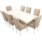 SET JASMIN 2 MASA + 8 SCAUNE PERSONALIZABIL PE CULORI