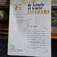 Revista de Istorie si Teorie Literara - Nr. 4 Anul XXXII 1984