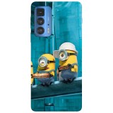 Husa compatibila cu Motorola Moto G71 5G model Minions lunch break, Silicon, TPU, Viceversa