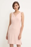 Sandro Ferrone rochie culoarea bej, mini, mulată, SFS21XBDNEWYORK