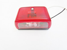 15x11 Lampa numar LED 12V cu pozitie rosie. foto