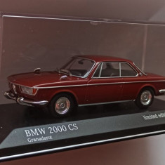 Macheta BMW 2000 CS 1967 rosu inchis - Minichamps 1/43