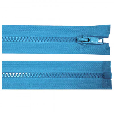 Fermoar plastic detasabil, lungime 70 cm, Albastru foto