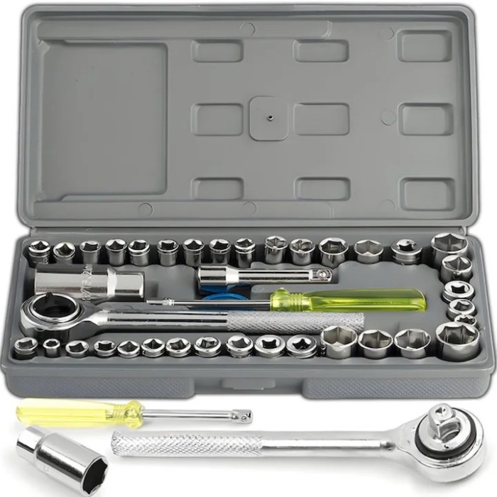 Trusa Chei Tubulare 1/4&#039;&#039;, 3/8&#039;&#039; 40 Piese