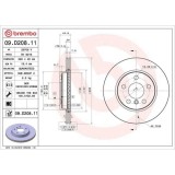 Set disc frana BMW I3 (I01) 08.13-, Fata, 280X20mm, ventilat, BREMBO
