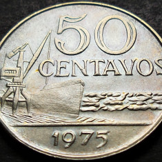 Moneda 50 CENTAVOS - BRAZILIA, anul 1975 * cod 646